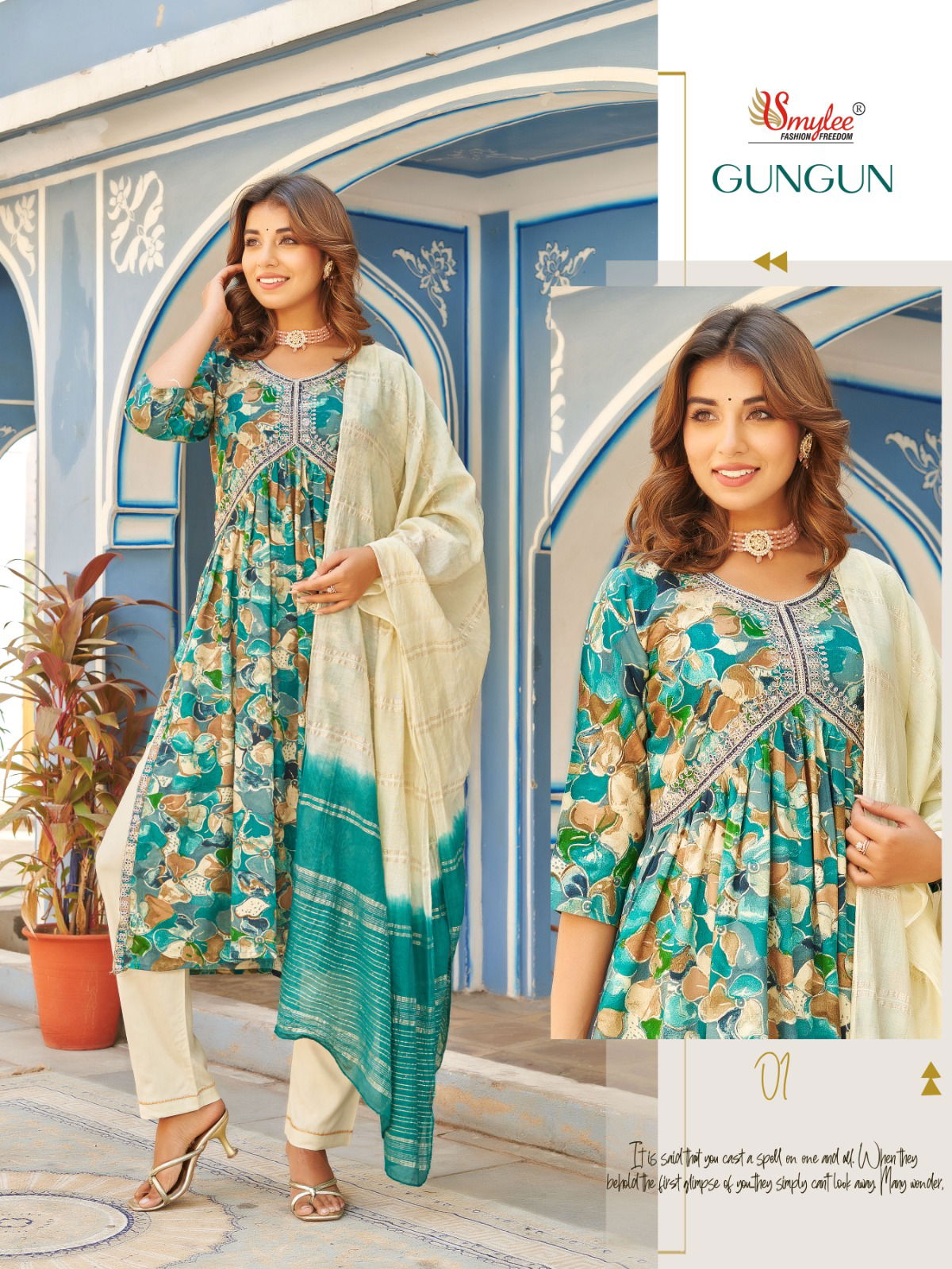 Gun Gun By Rung Rayon Alia Cut Kurti With Bottom Dupatta Wholesalers In Delhi